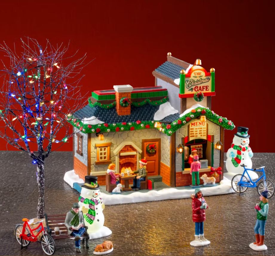 LEMAX 2025 PRE-ORDER <br> Caddington Village <br> The Christmas Cafe Set - $269.95