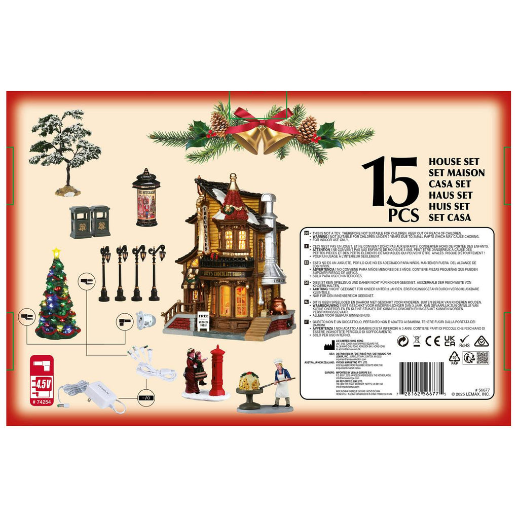 LEMAX 2025 <br> Caddington Village <br> Lucy's Chocolate Shop Set