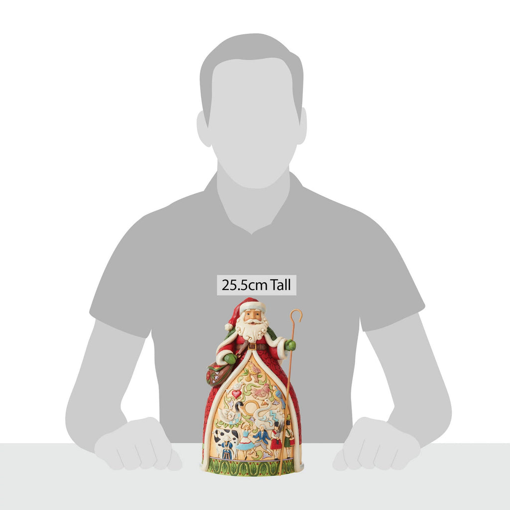 Heartwood Creek <br> Twelve Days of Christmas Santa (25cm) <br> "Twelve Days of Joy"