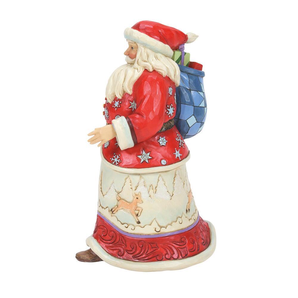 Heartwood Creek <br> Santa with Toy Bag Over Shoulder <br> "Wherever You Go, Let Kindness Show"