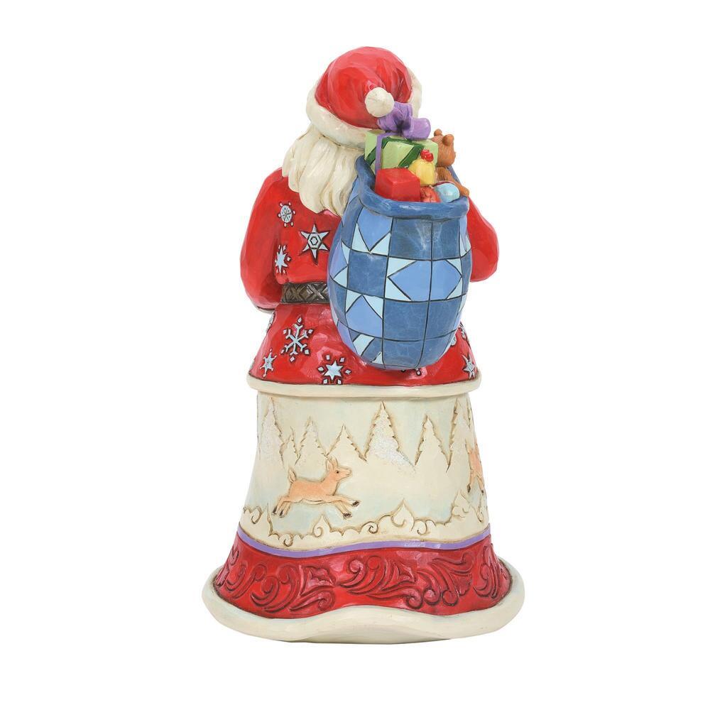 Heartwood Creek <br> Santa with Toy Bag Over Shoulder <br> "Wherever You Go, Let Kindness Show"