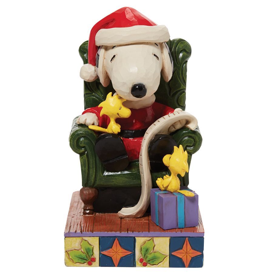 Peanuts by Jim Shore <br> Santa Snoopy With Christmas List (11cm)