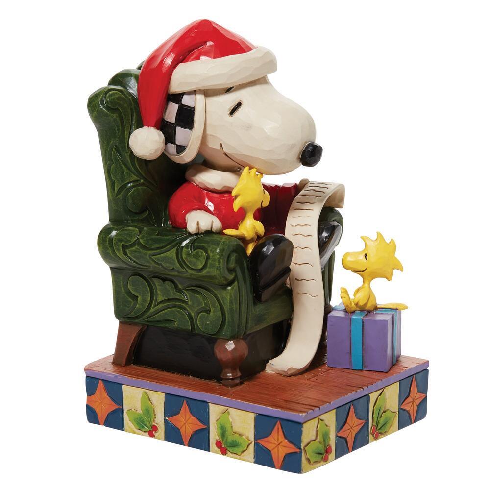 Peanuts by Jim Shore <br> Santa Snoopy With Christmas List (11cm)