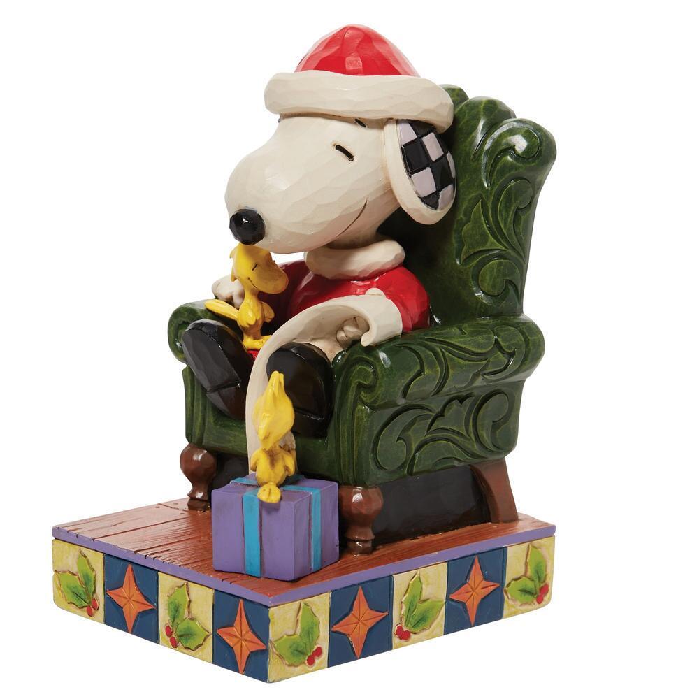 Peanuts by Jim Shore <br> Santa Snoopy With Christmas List (11cm)