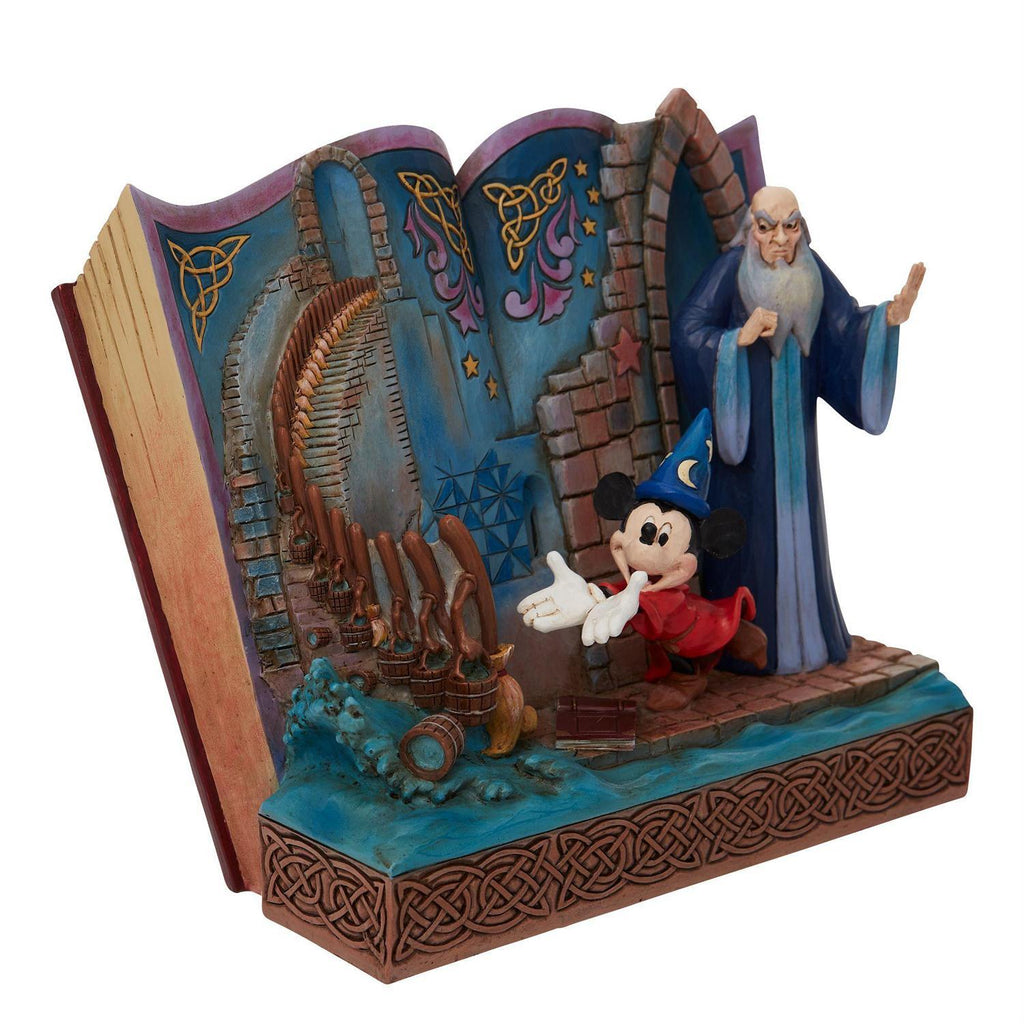 DISNEY TRADITIONS <br> Sorcerer Mickey Storybook <br> "A Lesson Learned"