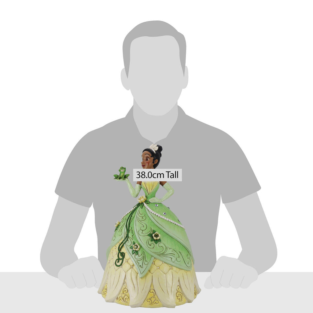 New 2025 <br> Disney Traditions <br> Tiana Deluxe (37cm) <br> " Just One Kiss"