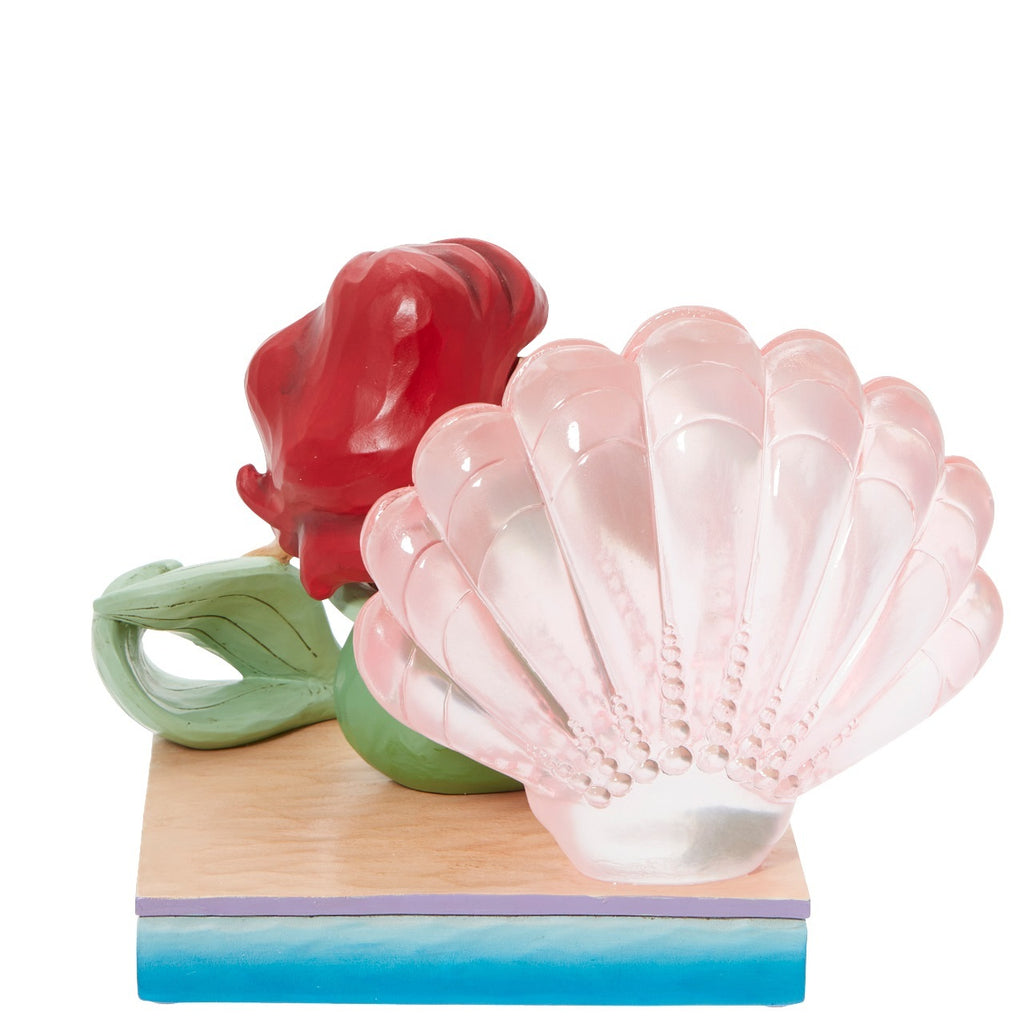 DISNEY TRADITIONS <BR> Ariel With Clear Shell <br> "A Tail of Love"