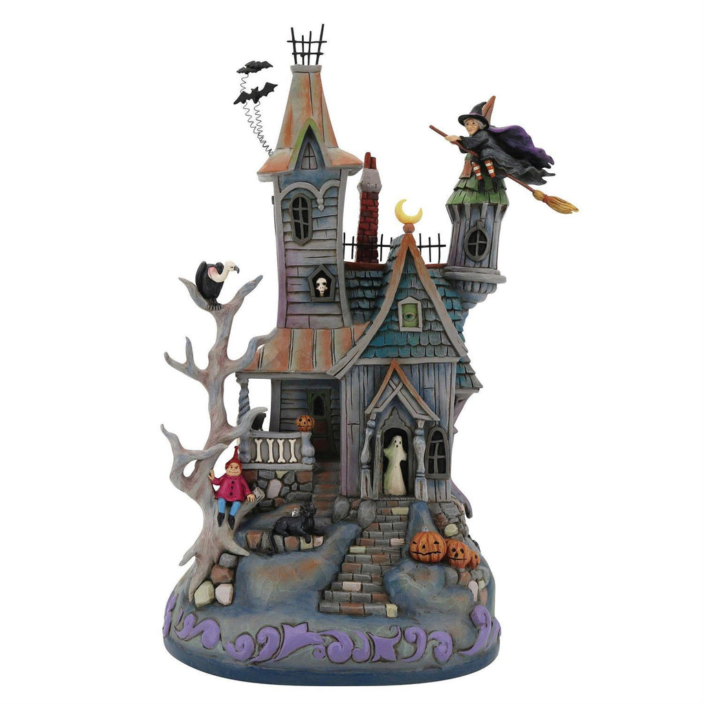 Heartwood Creek <br> LED Musical Haunted House Masterpiece (30cm) <br> "Welcome are The Wicked"