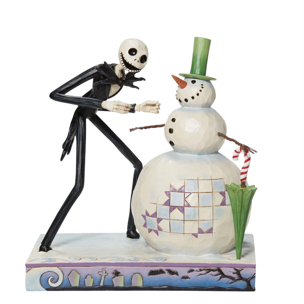 Disney Traditions <br> Jack With Snowman (16.5cm) 'A Snowy Discovery'