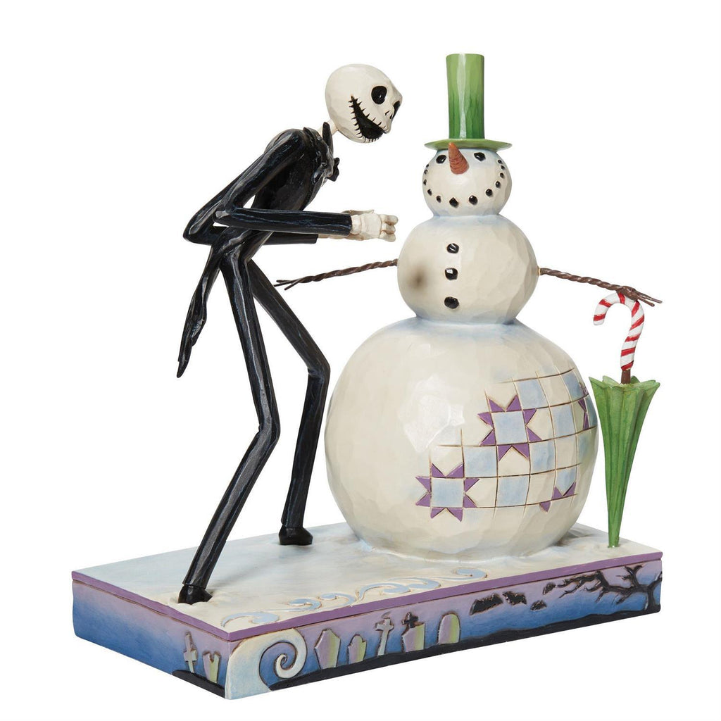 Disney Traditions <br> Jack With Snowman (16.5cm) 'A Snowy Discovery'