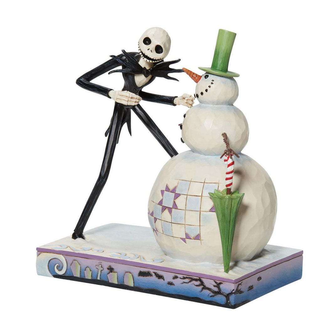 Disney Traditions <br> Jack With Snowman (16.5cm) 'A Snowy Discovery'