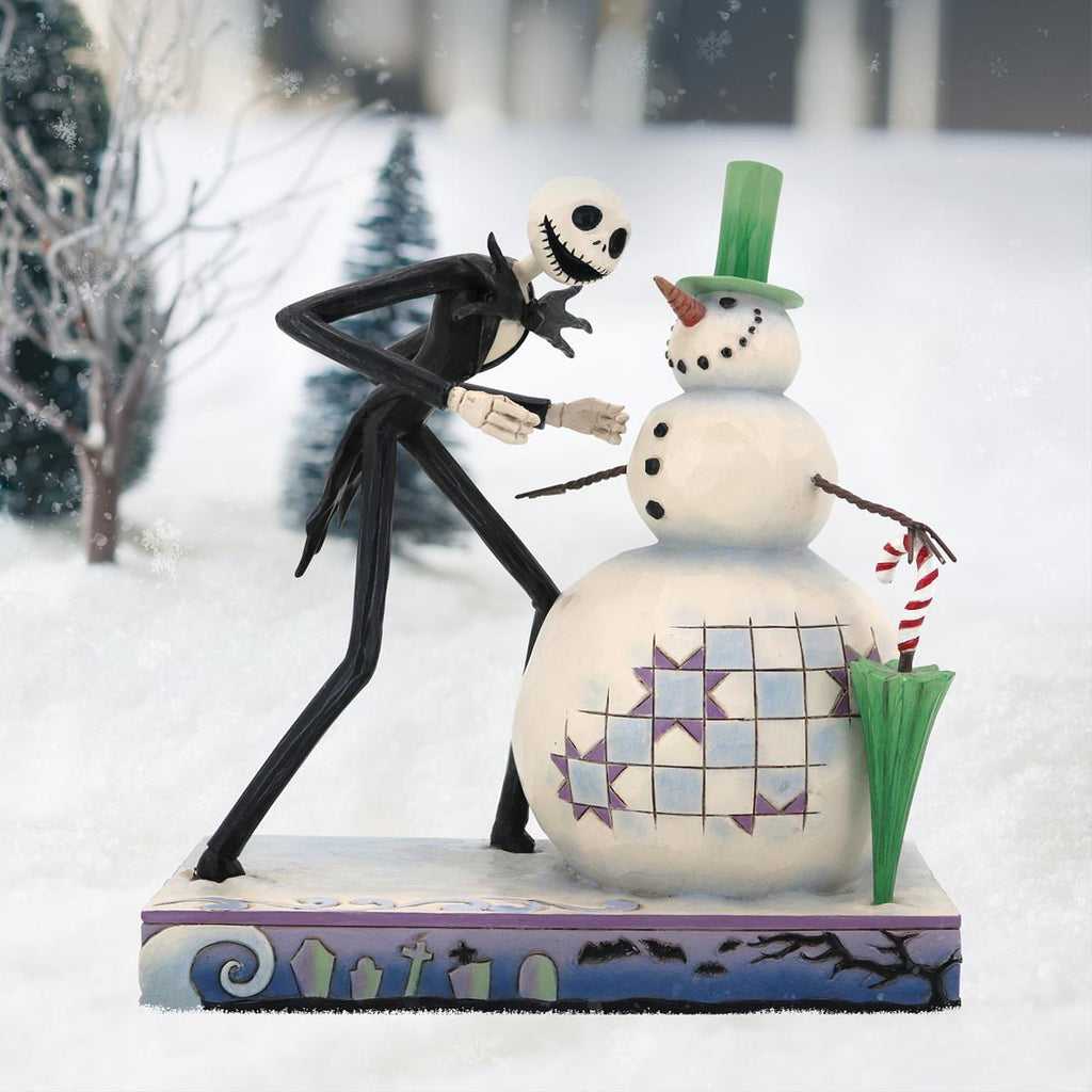 Disney Traditions <br> Jack With Snowman (16.5cm) 'A Snowy Discovery'