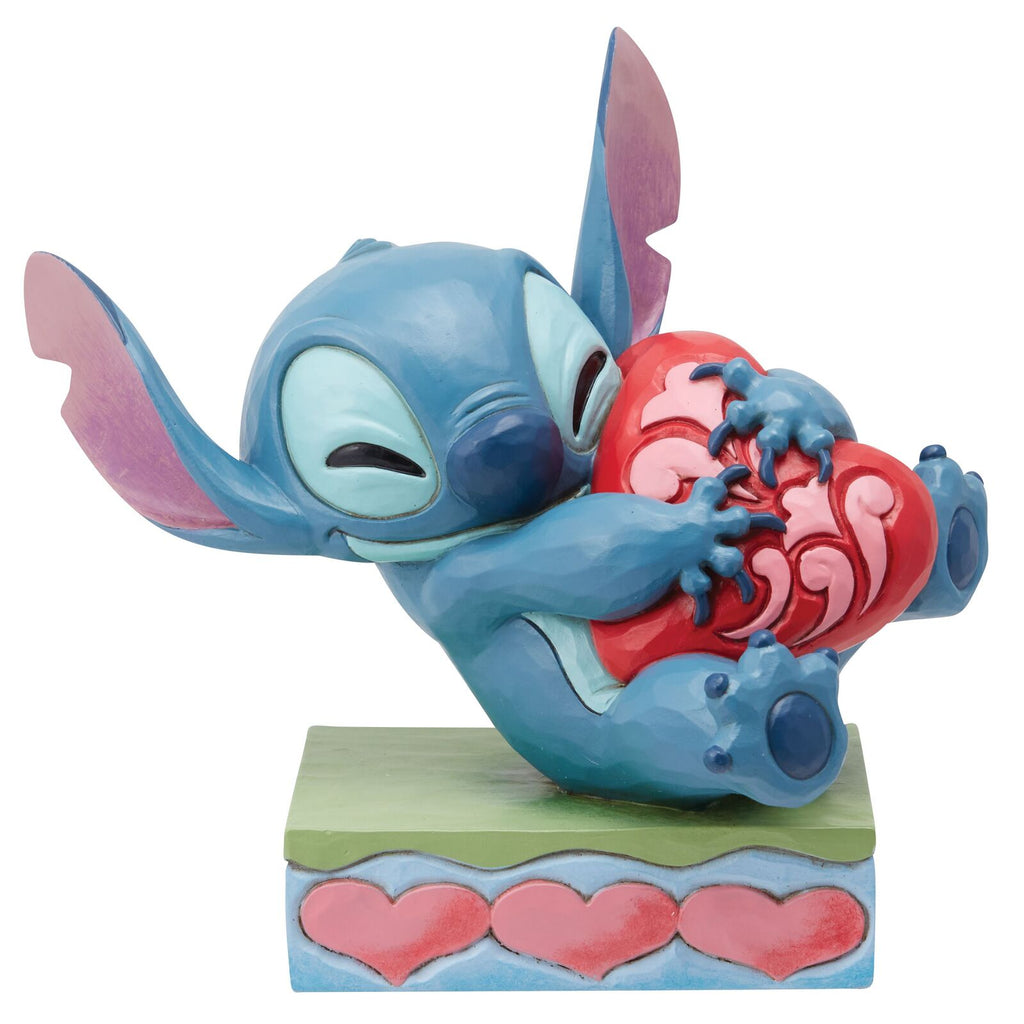 Disney Traditions <br> Stitch Hugging Heart <br> "Heart Struck"