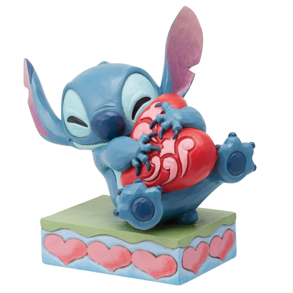 Disney Traditions <br> Stitch Hugging Heart <br> "Heart Struck"