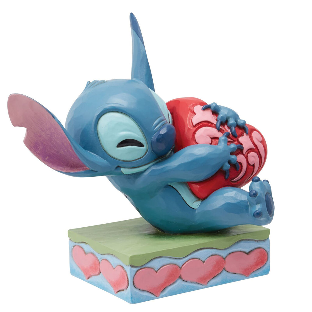 Disney Traditions <br> Stitch Hugging Heart <br> "Heart Struck"