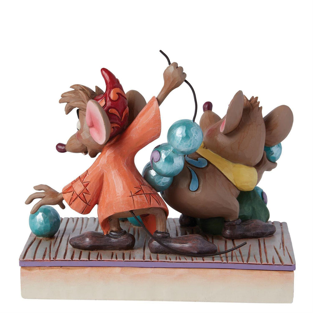 Disney Traditions <br> Jaq & Gus (14cm) <br> "Beads for Cinderelly"