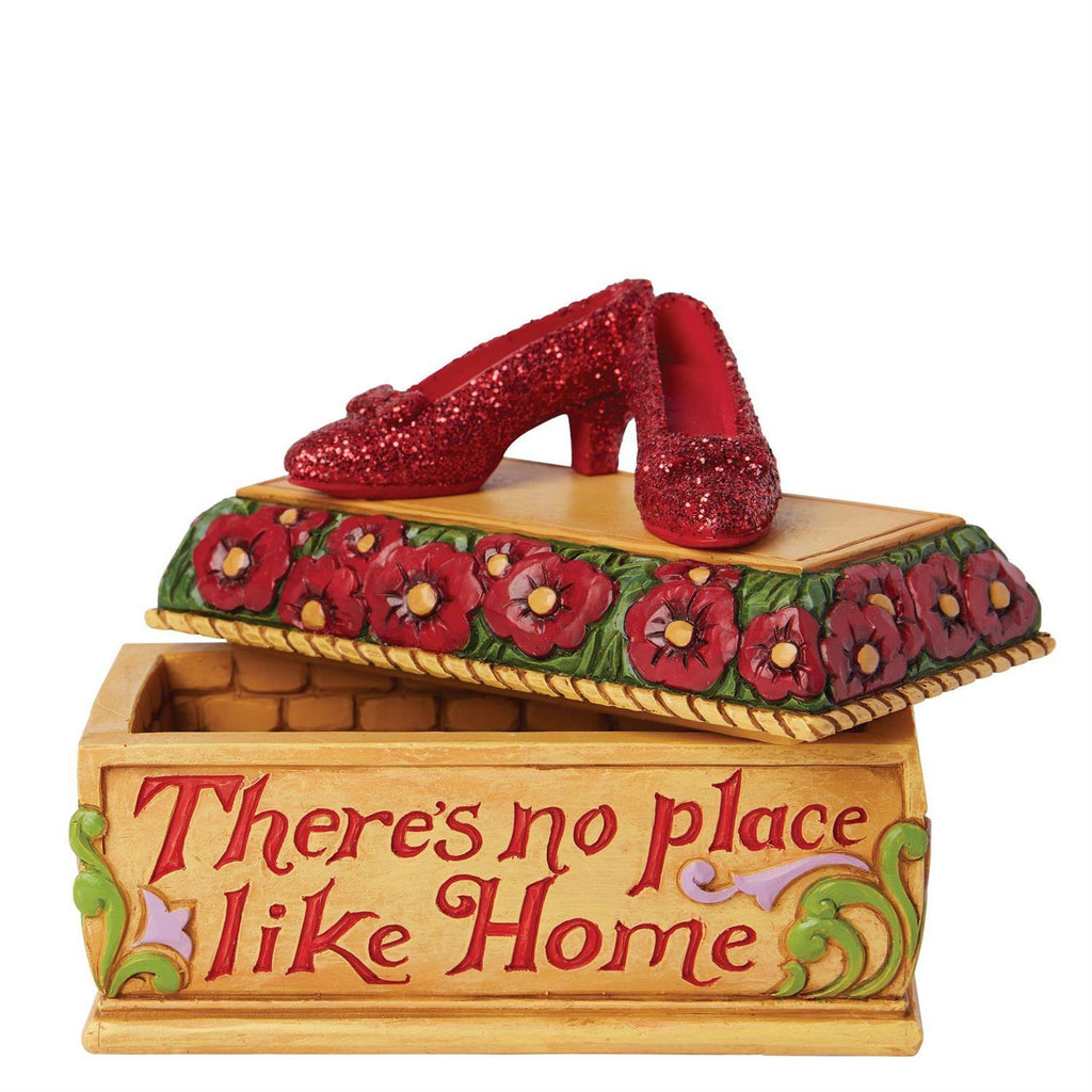 Wizard of Oz by Jim Shore <br> Ruby Slippers Trinket Box (9cm) <br> "There's No Place Like Home"