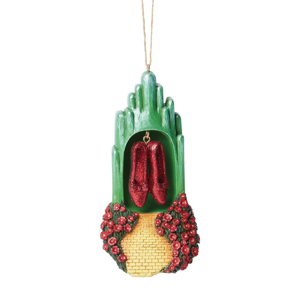 NEW 2024 <br> Wizard of Oz by Jim Shore <br> Hanging Ornament <br> Ruby Slippers (12cm)