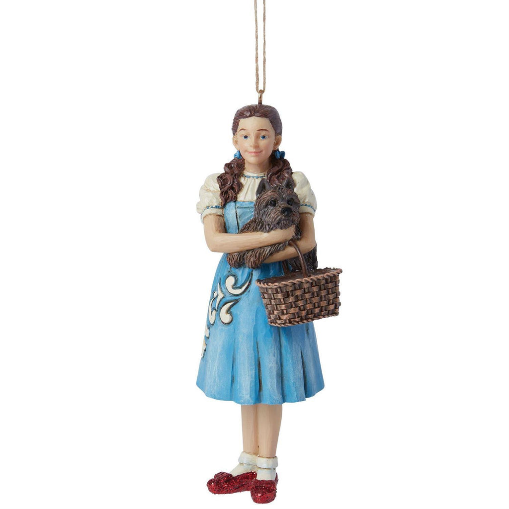 PRE-ORDER 2024 <br> Wizard of Oz by Jim Shore <br> Hanging Ornament <br> Dorothy & Toto (12cm) - $54.95