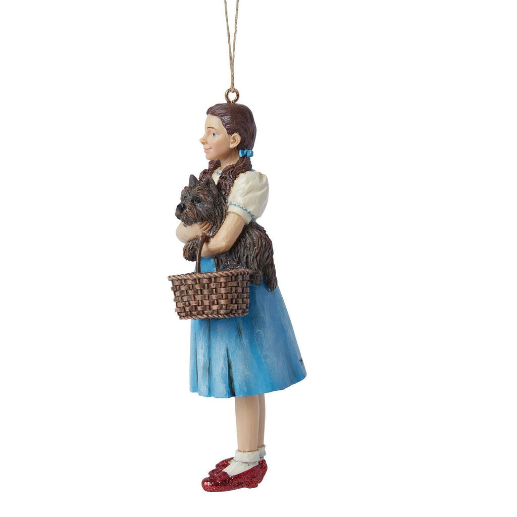 New 2024 <br> Wizard of Oz by Jim Shore <br> Hanging Ornament <br> Dorothy & Toto (12cm)