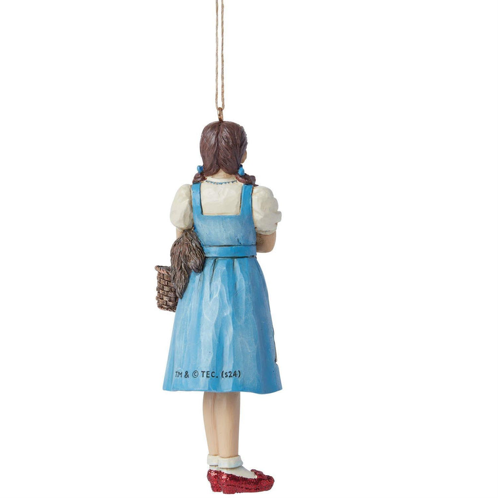 New 2024 <br> Wizard of Oz by Jim Shore <br> Hanging Ornament <br> Dorothy & Toto (12cm)