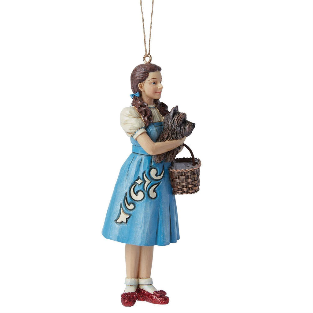 PRE-ORDER 2024 <br> Wizard of Oz by Jim Shore <br> Hanging Ornament <br> Dorothy & Toto (12cm) - $54.95