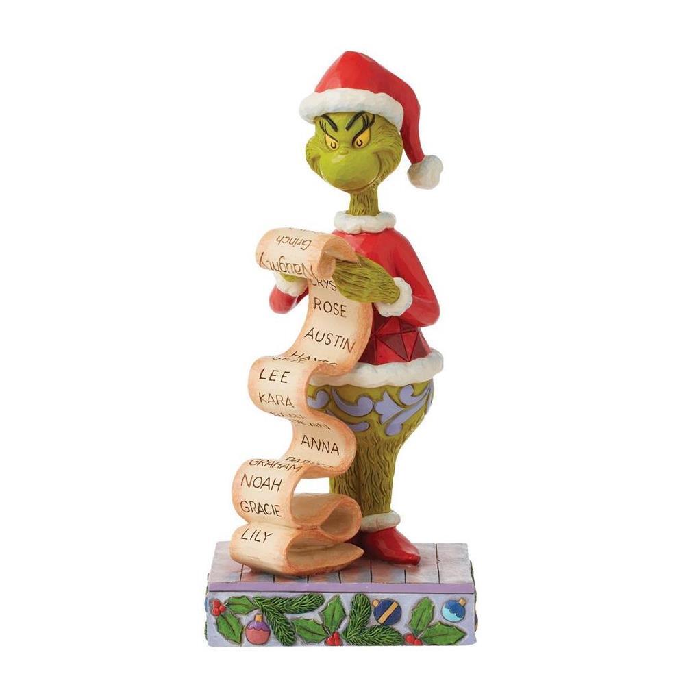 PRE-ORDER 2024 <br> Grinch by Jim Shore <br> Grinch Holding List (22cm) - $124.95