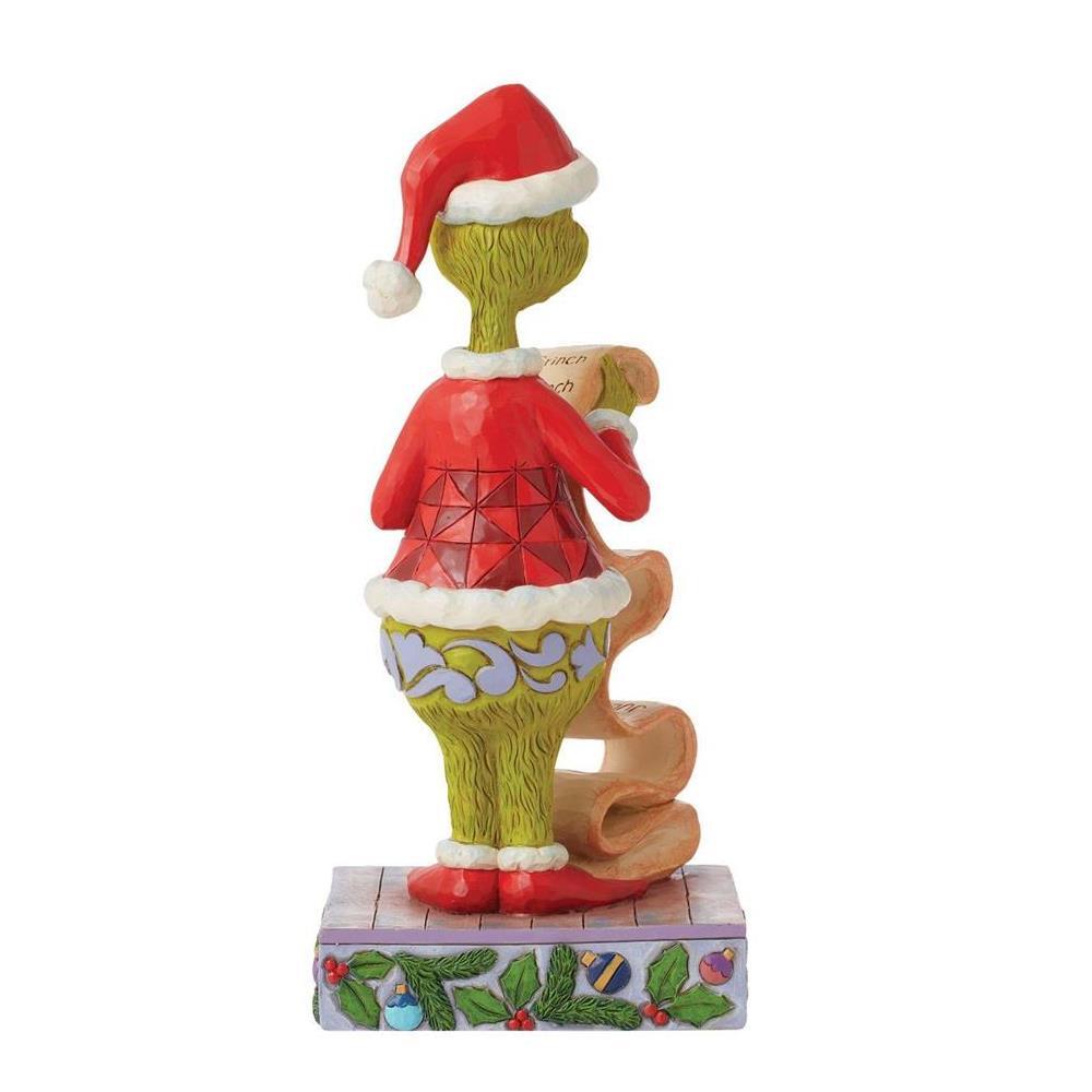 PRE-ORDER 2024 <br> Grinch by Jim Shore <br> Grinch Holding List (22cm) - $124.95