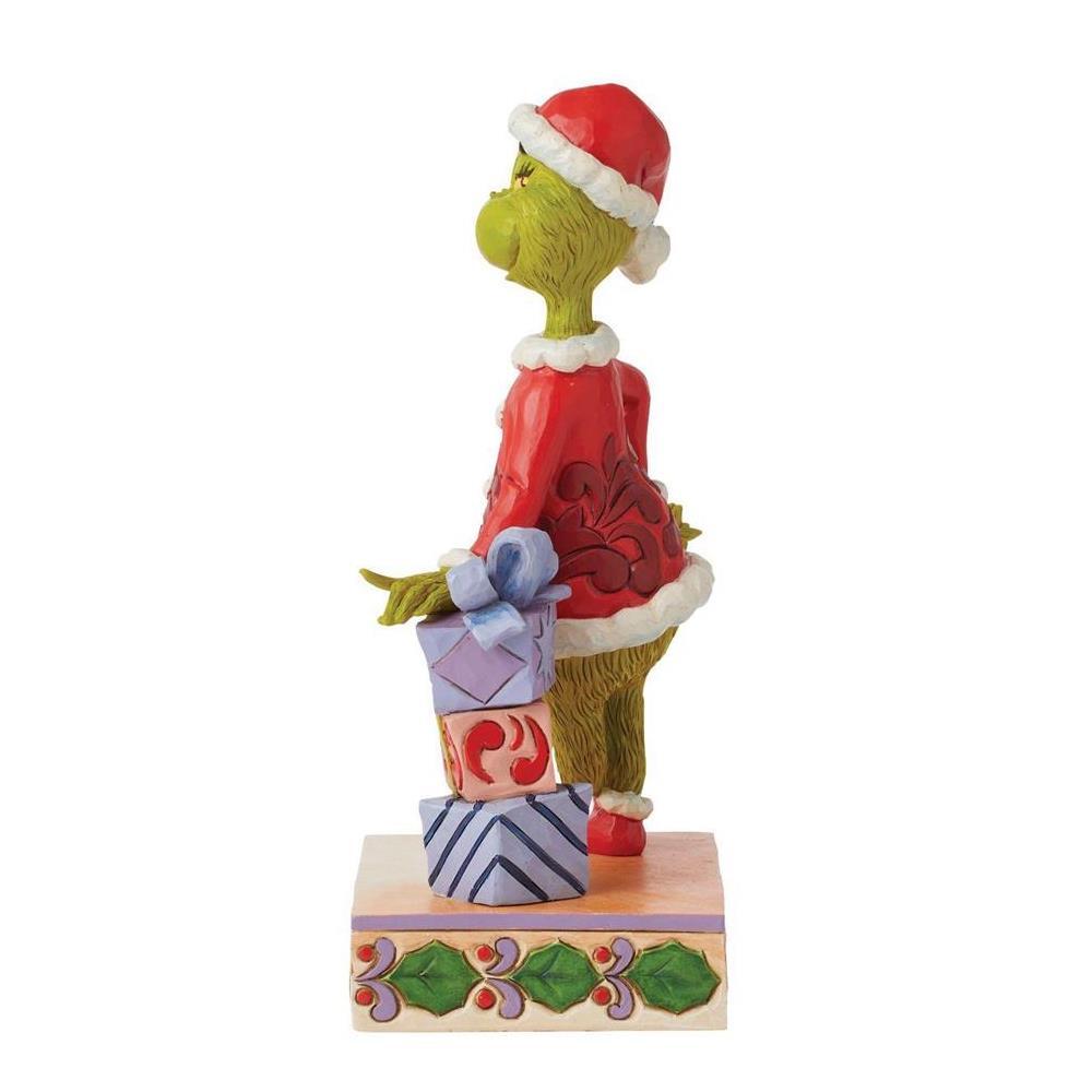 PRE-ORDER 2024 <br> Grinch by Jim Shore <br> Grinch With Presents (20cm) - $134.95