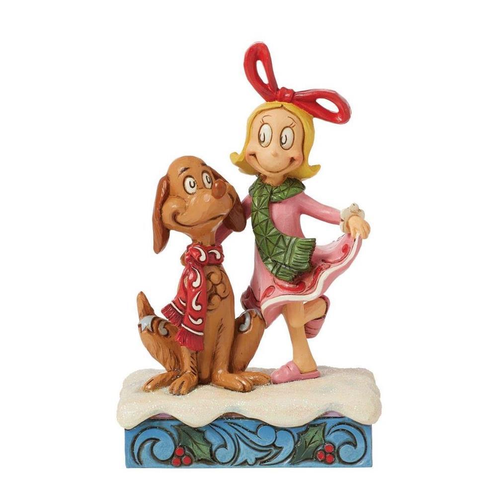 PRE-ORDER 2024 <br> Grinch by Jim Shore <br> Cindy and Max (14cm) - $79.95