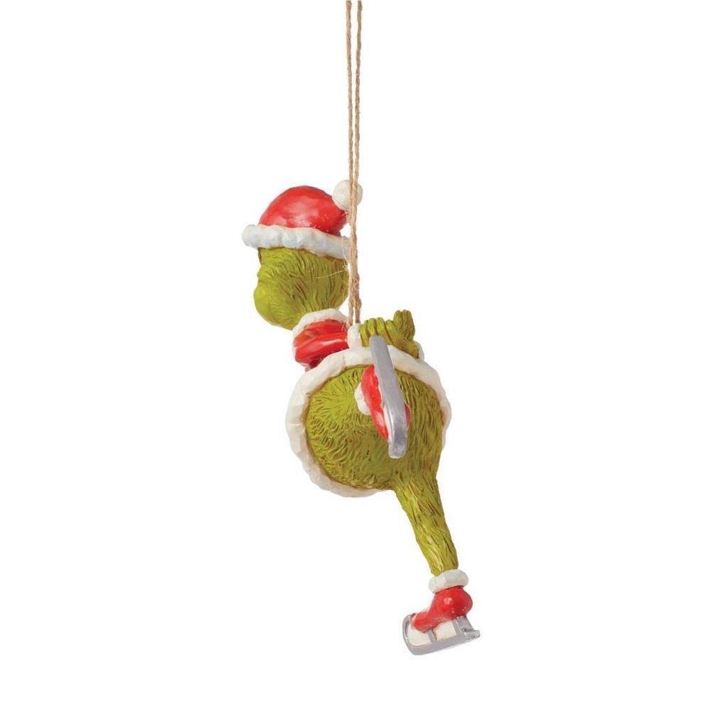 PRE-ORDER 2024 <br> Grinch by Jim Shore <br> Hanging Ornament <br> Grinch Ice Skating (12cm) - $59.95