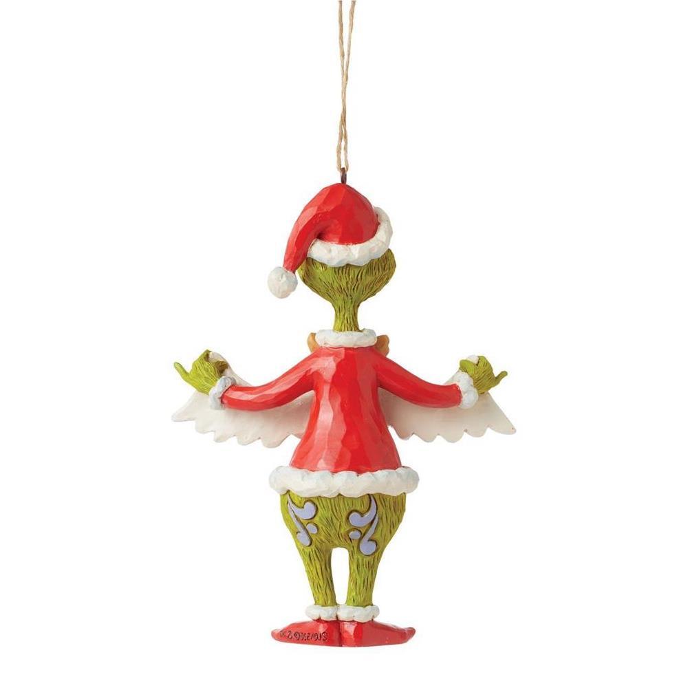 Grinch by Jim Shore <br> Hanging Ornament <br> Grinch With Merry Christmas Banner (13cm)