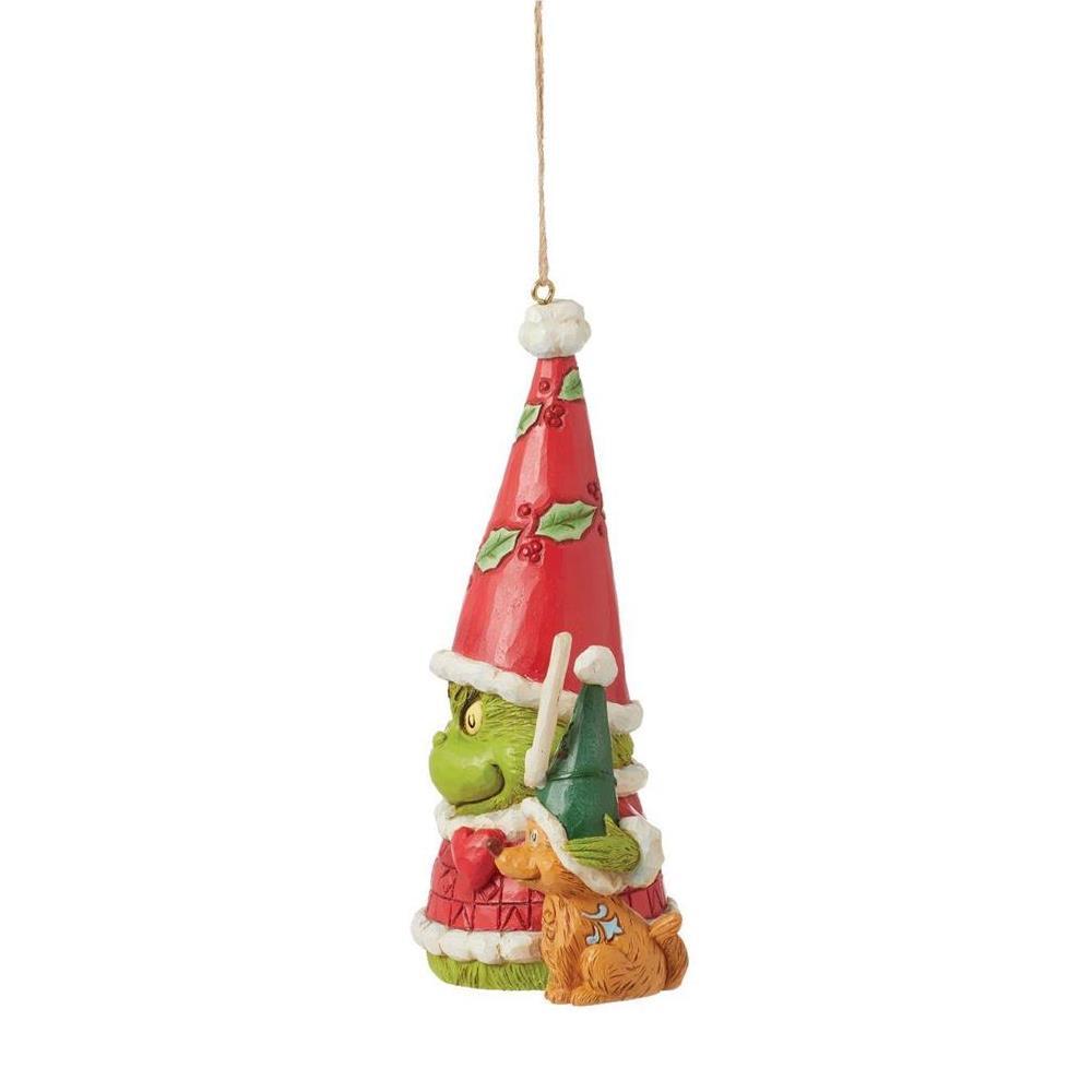 PRE-ORDER 2024 <br> Grinch by Jim Shore <br> Hanging Ornament <br> Grinch Gnome With Max  (13cm) - $59.95