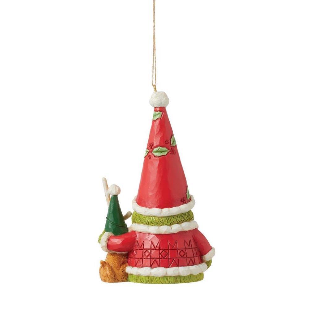 Grinch by Jim Shore <br> Hanging Ornament <br> Grinch Gnome With Max  (13cm)