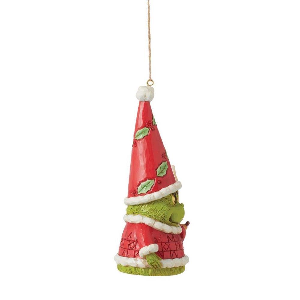 Grinch by Jim Shore <br> Hanging Ornament <br> Grinch Gnome With Max  (13cm)