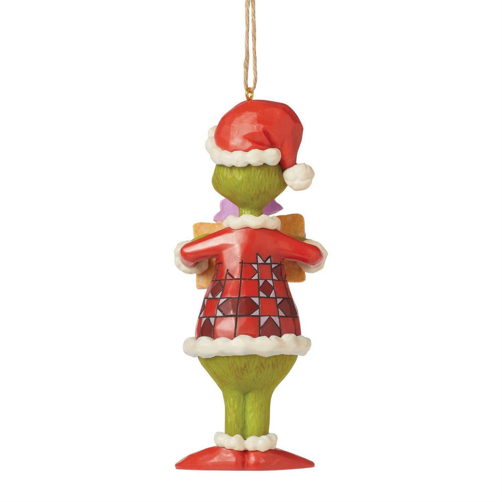 PRE-ORDER 2024 <br> Grinch by Jim Shore <br> Hanging Ornament <br> Grinch Bad Attitude (12.5cm) - $44.95