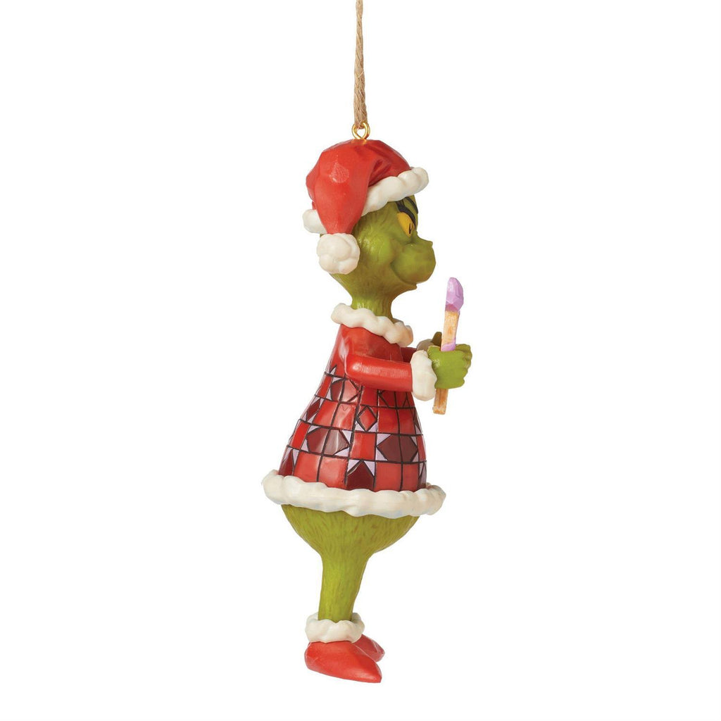 PRE-ORDER 2024 <br> Grinch by Jim Shore <br> Hanging Ornament <br> Grinch Bad Attitude (12.5cm) - $44.95