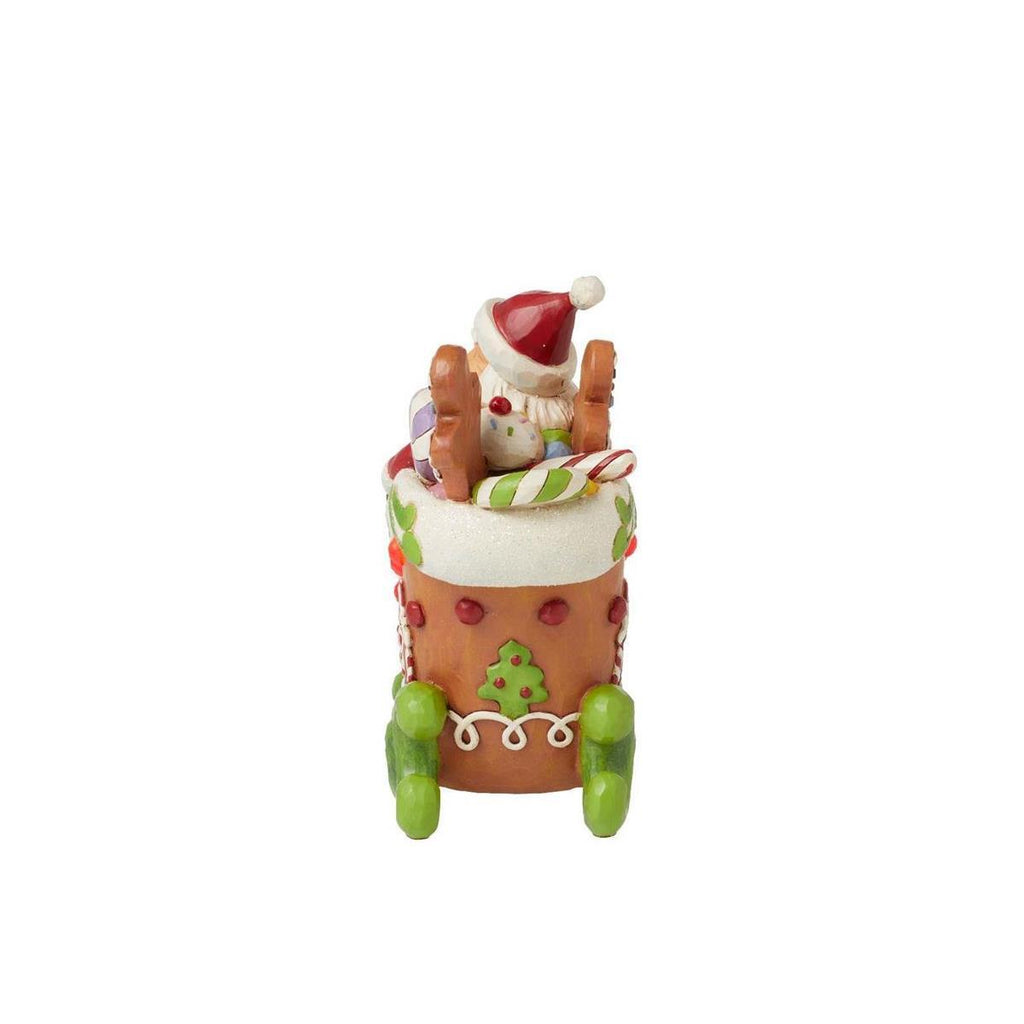 Heartwood Creek  <br> Santa In LED Gingerbread Sleigh (17.5cm) <br> "Sharing Sweet Holiday Cheer"