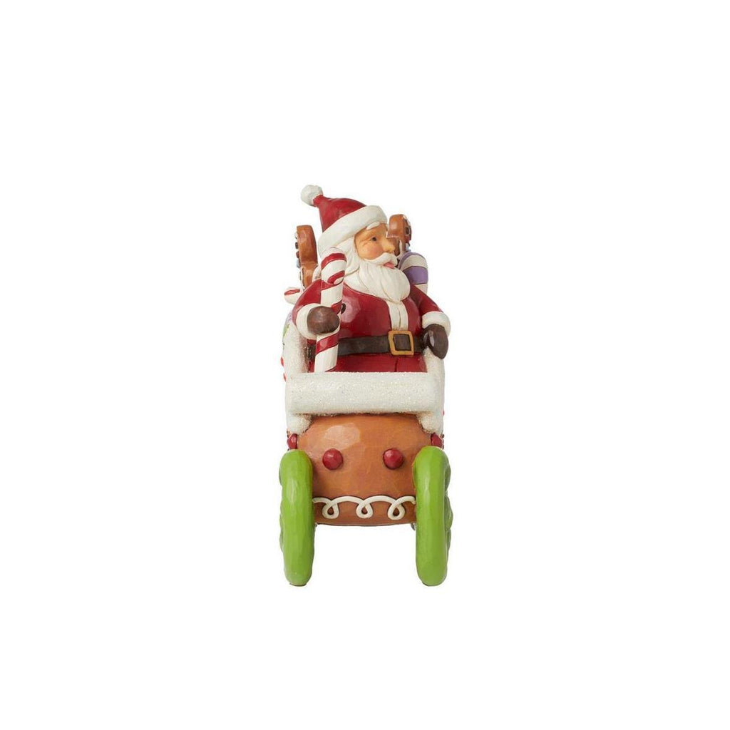 Heartwood Creek  <br> Santa In LED Gingerbread Sleigh (17.5cm) <br> "Sharing Sweet Holiday Cheer"