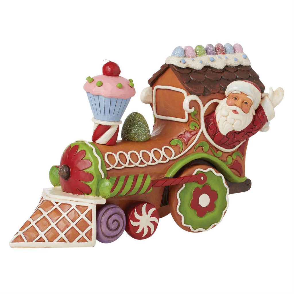 Heartwood Creek  <br> Gingerbread Train Engine (12cm) <br> "Santa's On His Way"