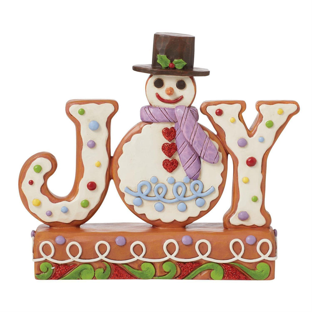 Heartwood Creek  <br> Gingerbread Snowman Joy Sign (15cm) <br> "Baked With Joy"