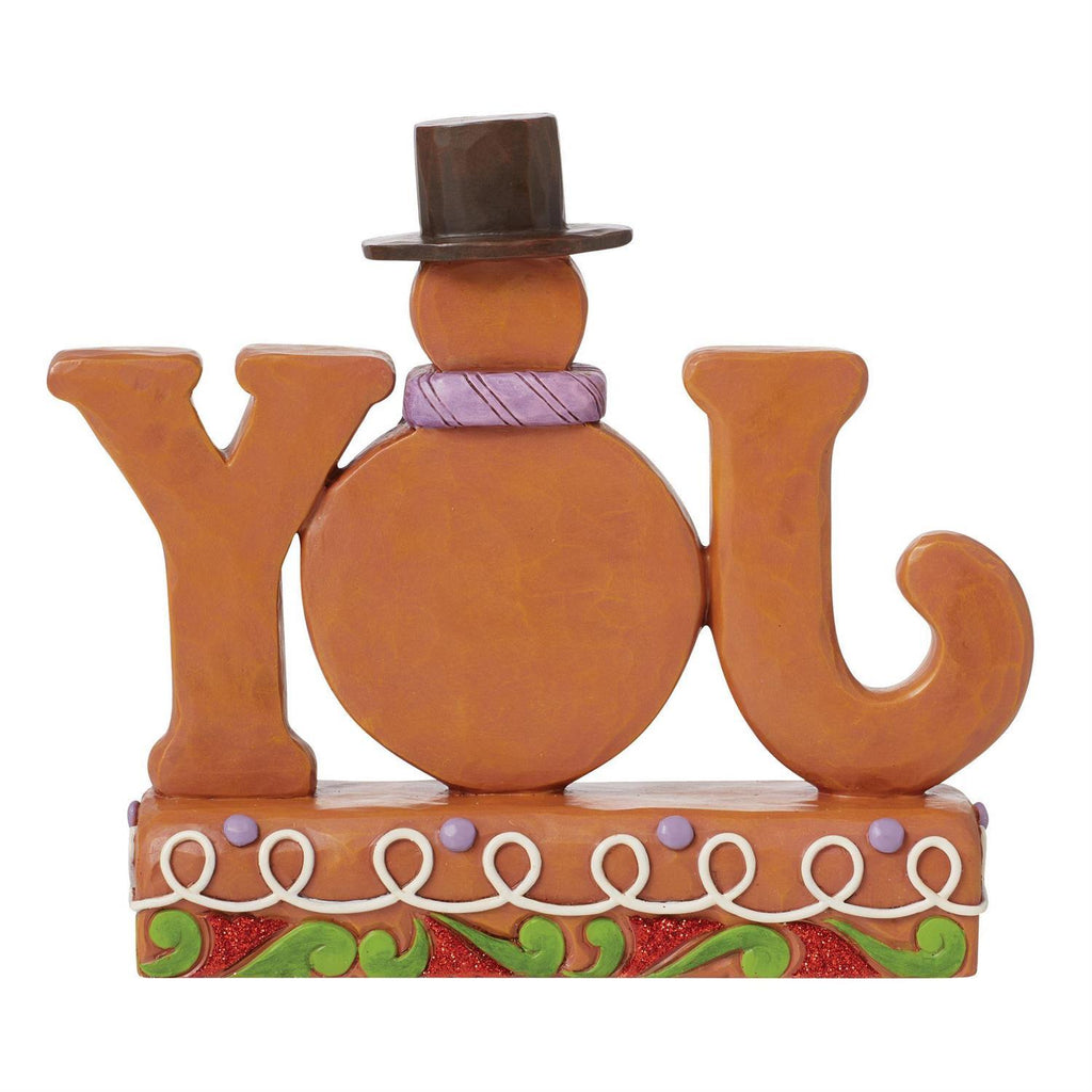 Heartwood Creek  <br> Gingerbread Snowman Joy Sign (15cm) <br> "Baked With Joy"