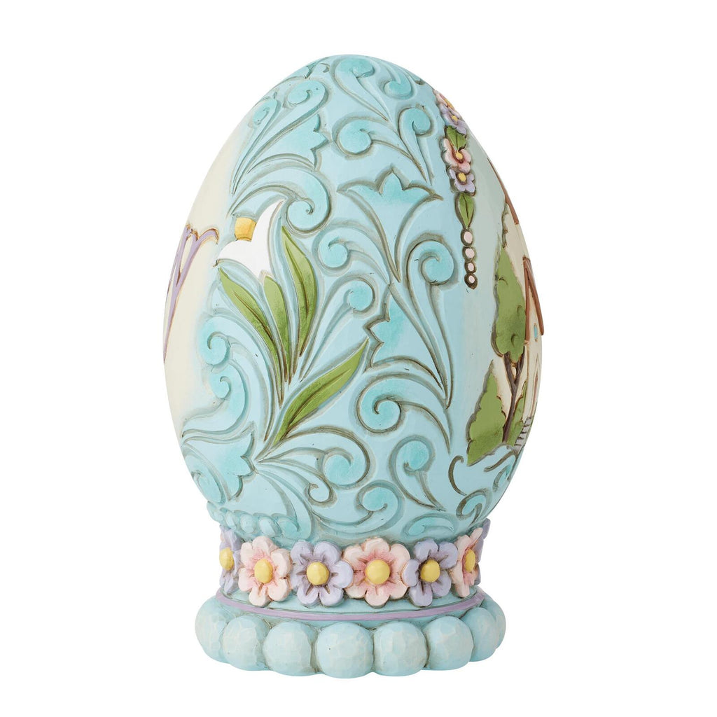 NEW 2025 <br> Heartwood Creek <br> Egg With Church Scene <br> "Let Us Rejoice"