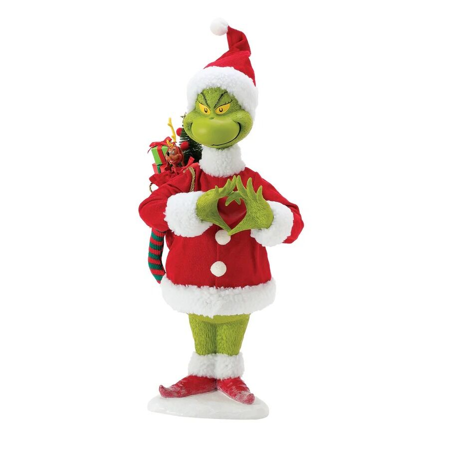 PRE-ORDER 2026 <br> D56 POSSIBLE DREAMS <br> Grinch - "His Heart Grew" (46cm) - $319.95