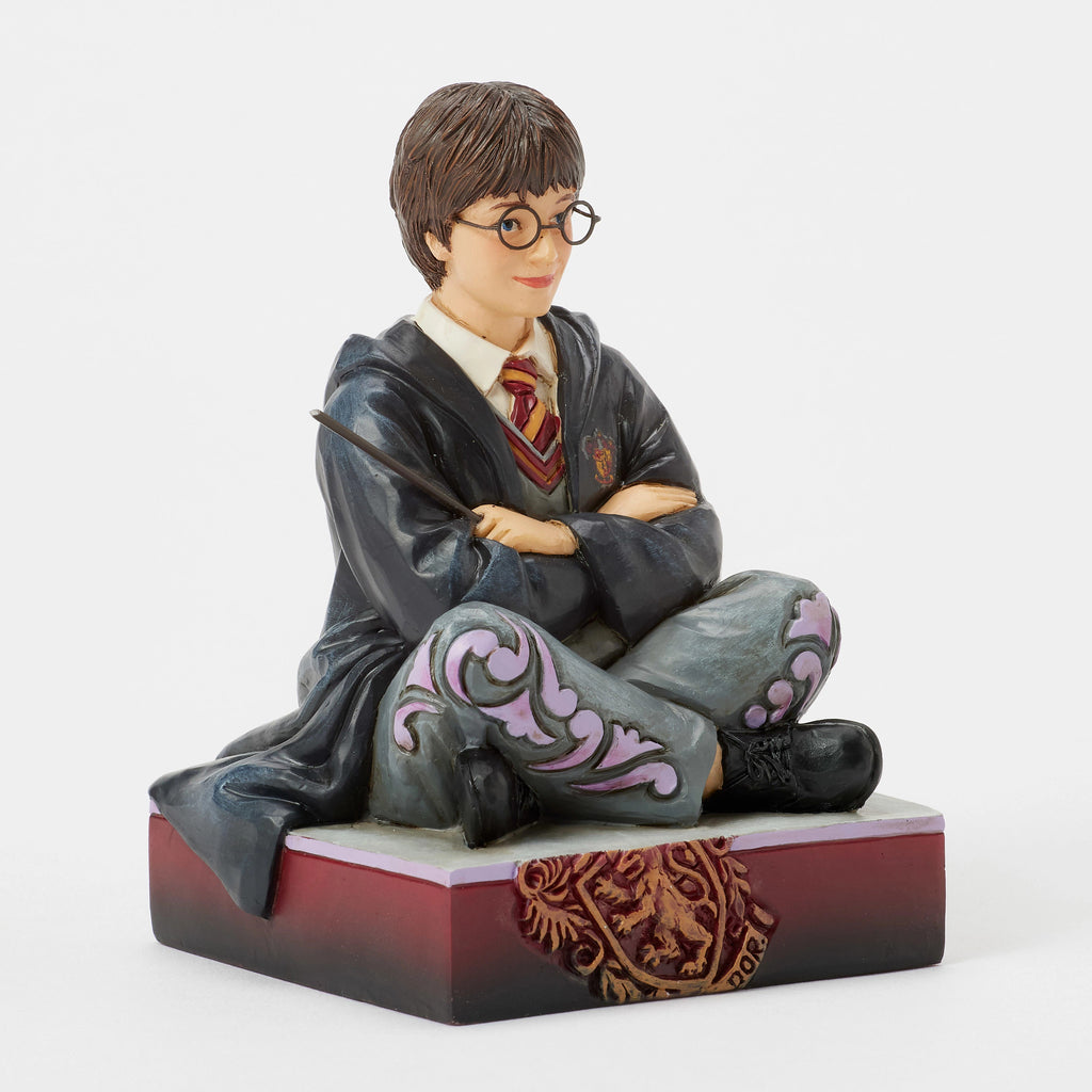 Harry Potter by Jim Shore <BR> Harry Potter with Wand <br> "The Chosen One"