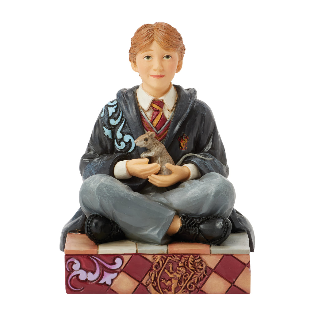 Harry Potter by Jim Shore <BR> Ron with Scabbers <br> "Wizarding Whiskers"