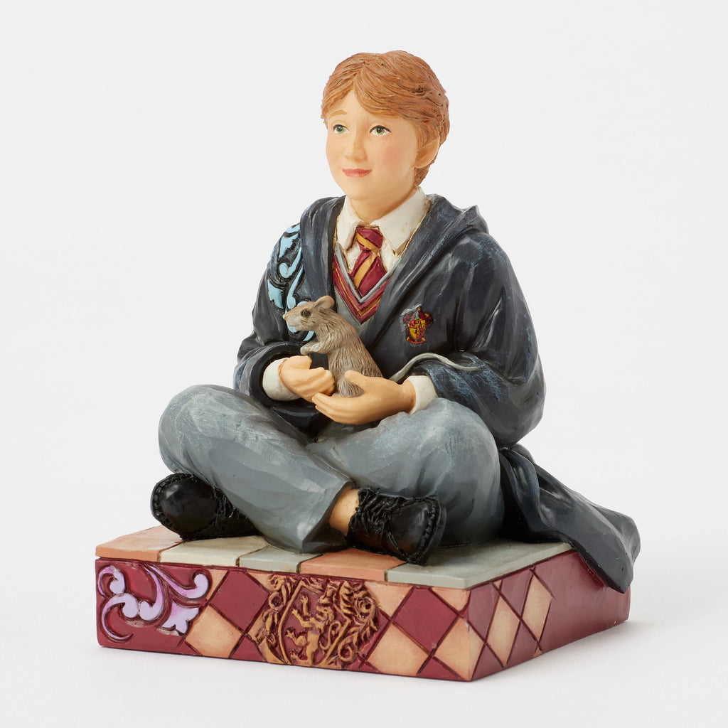 Harry Potter by Jim Shore <BR> Ron with Scabbers <br> "Wizarding Whiskers"