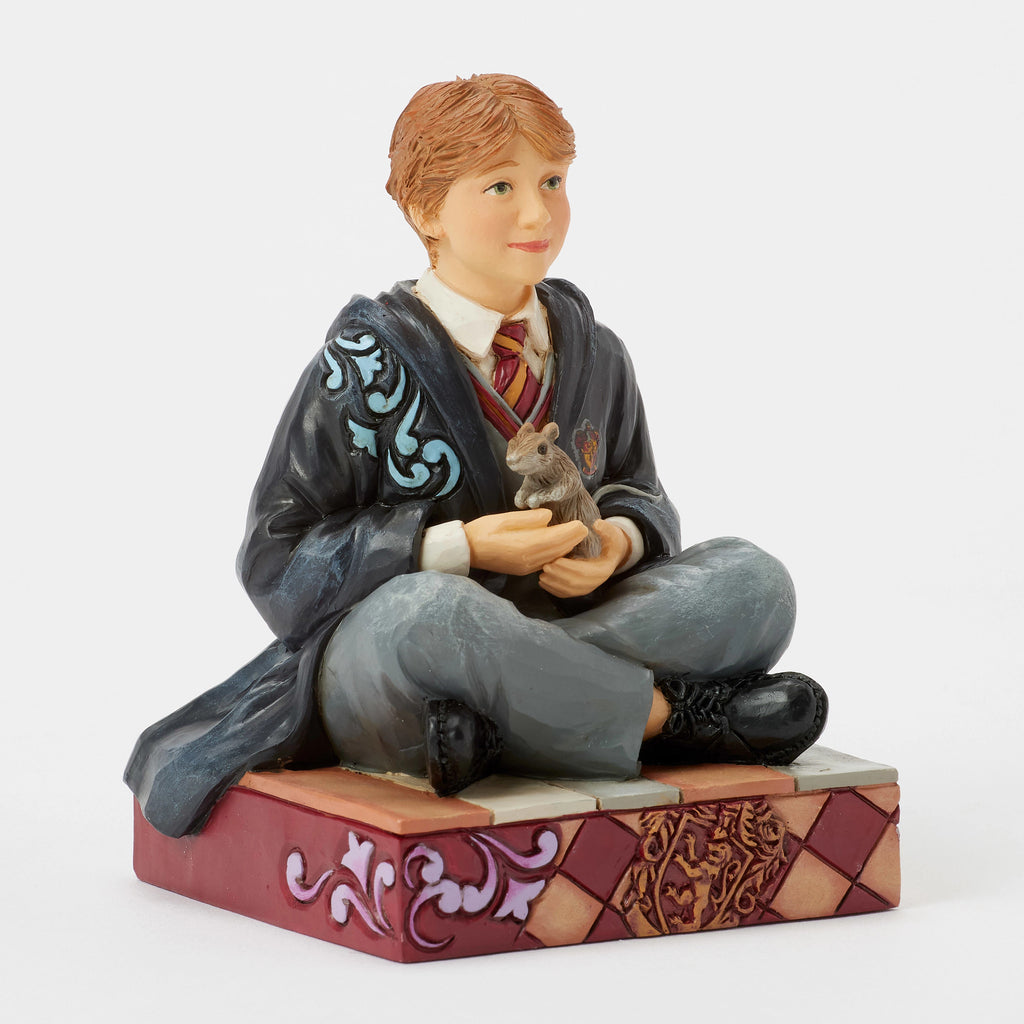 Harry Potter by Jim Shore <BR> Ron with Scabbers <br> "Wizarding Whiskers"