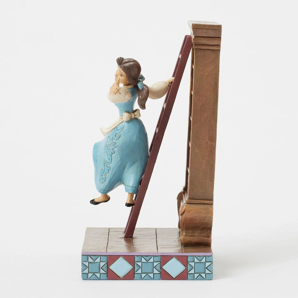 Disney Traditions <BR> Belle with Bookshelf <br> " A World of Books"