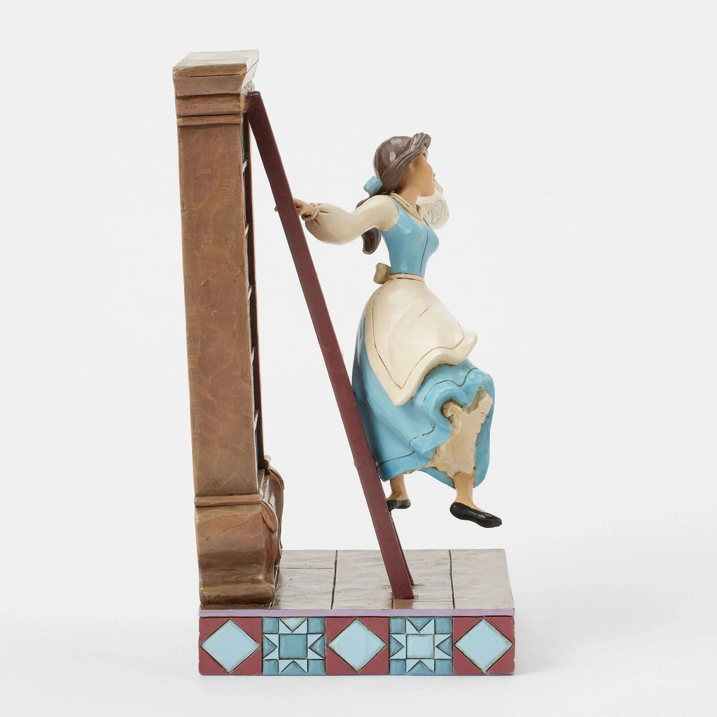 Disney Traditions <BR> Belle with Bookshelf <br> " A World of Books"